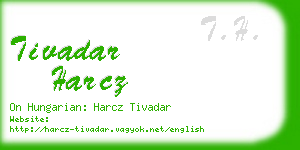 tivadar harcz business card